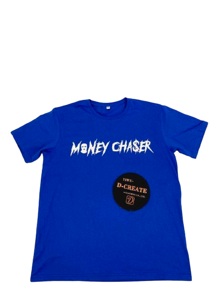 MONEY CHASER BIG TEXT (blue)