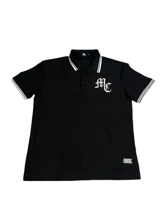 BLACK POLO MC LOGO