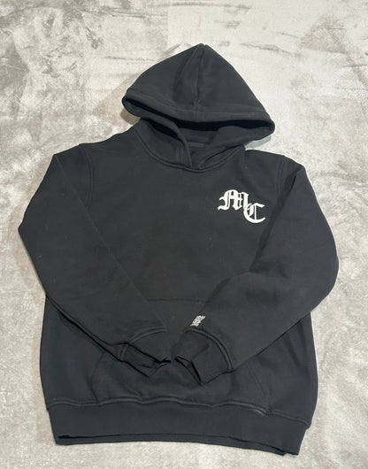 Black pull over MC hoodies